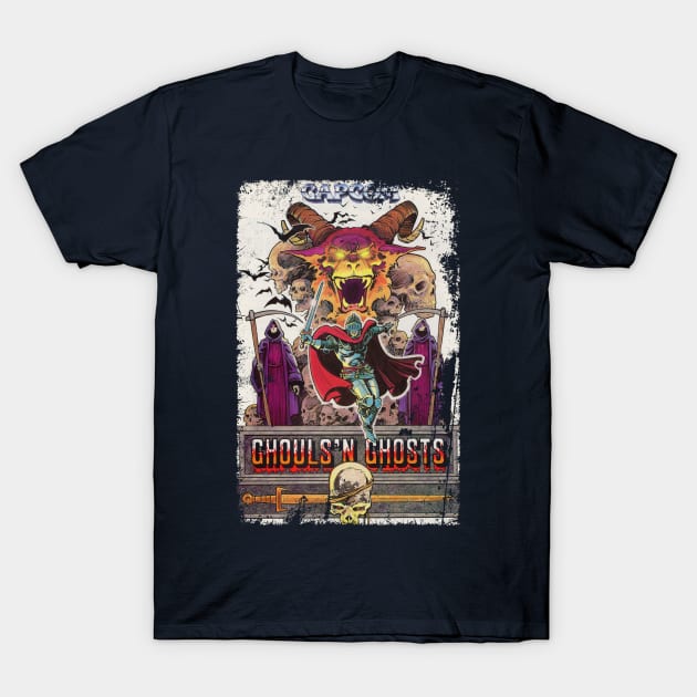 Ghouls 'N Ghosts T-Shirt by Slippytee